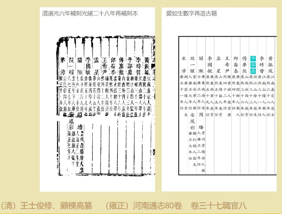 康熙三十五年（1696年），由知县平鄗鼎主修，由李璜主纂，成书八卷付刊。